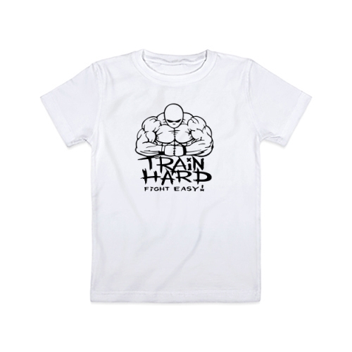 Детская футболка Train hard fight easy