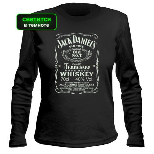 Женский лонгслив Jack daniels (Светящаяся)