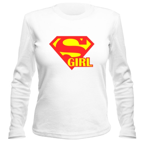 Женский лонгслив Supergirl
