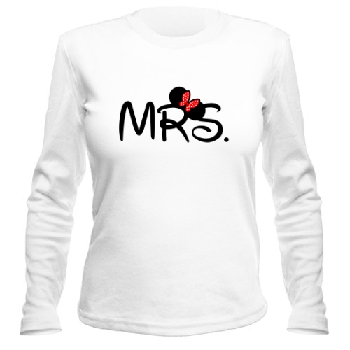 Женский лонгслив Mrs с ушками