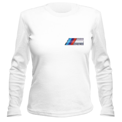 Женский лонгслив BMW M (полноцвет сбоку)