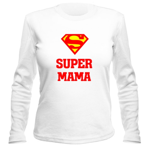 Женский лонгслив Super Мама 2
