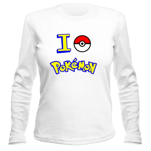 Женский лонгслив Pokemon Go