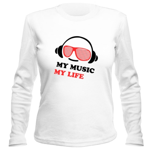 Женский лонгслив My Music