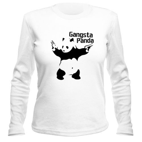 Женский лонгслив Gangsta Panda