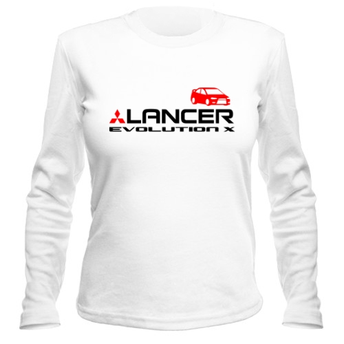 Женский лонгслив Mitsubishi lancer evolution