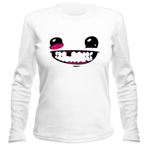 Женский лонгслив Super Meat Boy