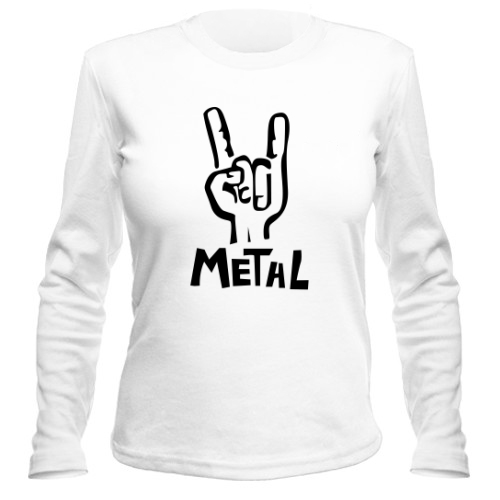 Женский лонгслив Metal