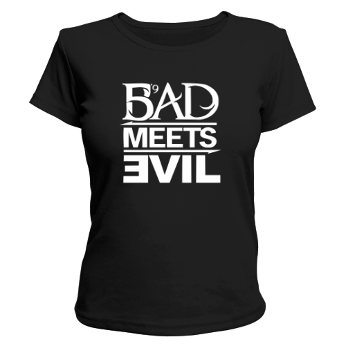 Женская футболка Bad Meets Evil