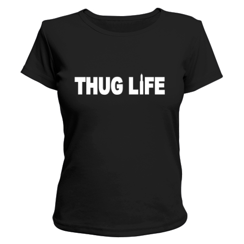 Женская футболка Thug life