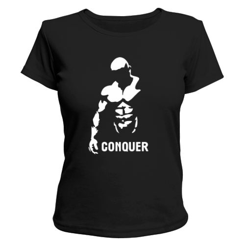 Женская футболка Conquer