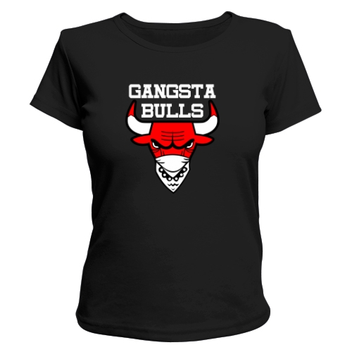 Женская футболка Gangsta Bulls