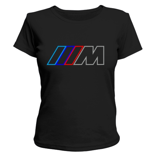 Женская футболка BMW M контур