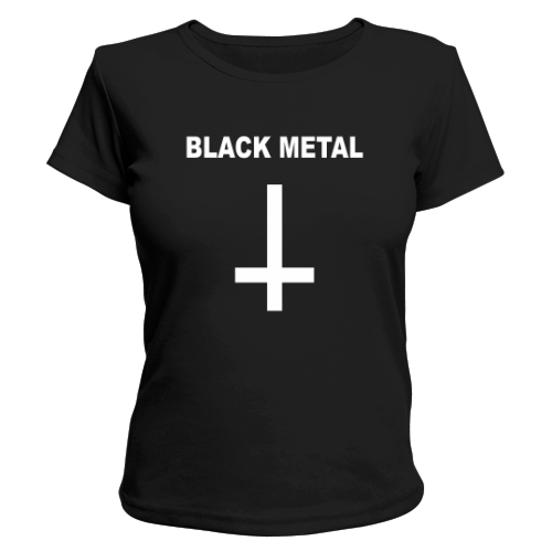 Женская футболка Black Metal
