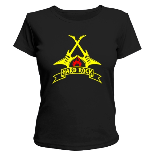 Женская футболка Hard rock