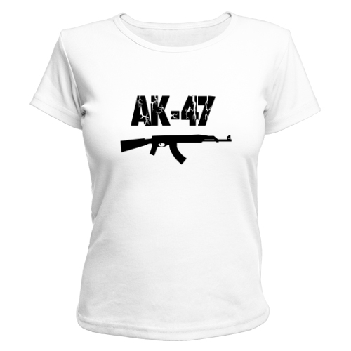 Женская футболка АК-47 (рэп)