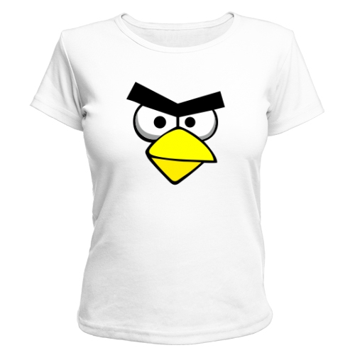 Женская футболка Angry birds (птица)