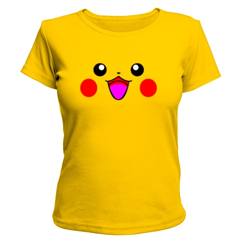 Женская футболка Happy Pikachu