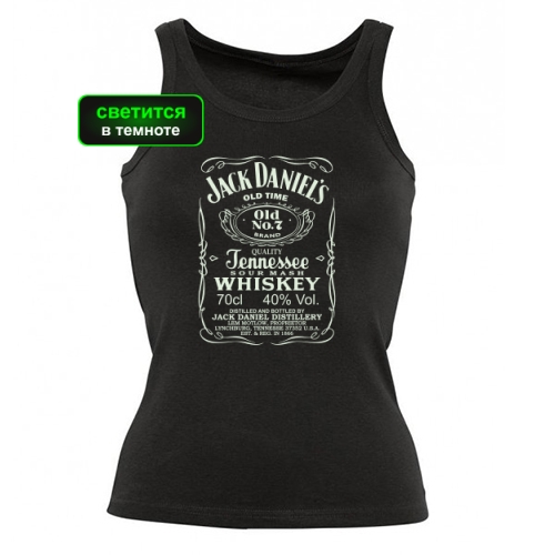 Женская майка Jack daniels (Светящаяся)