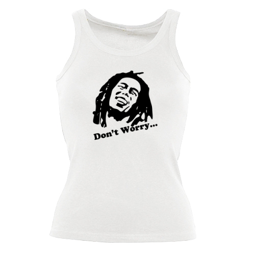 Женская майка Bob marley-don\'t worry