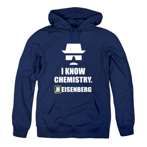 Женская толстовка I know chemistry heisenberg