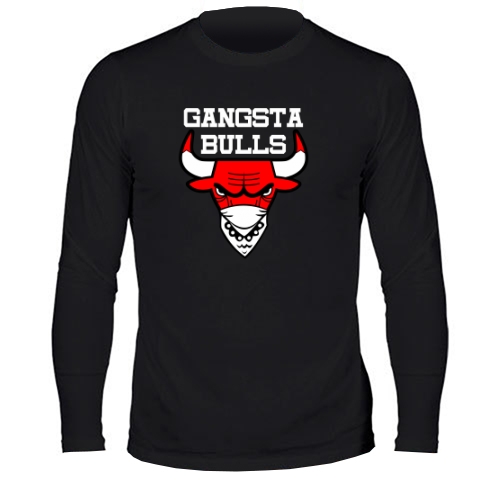 Мужской лонгслив Gangsta Bulls