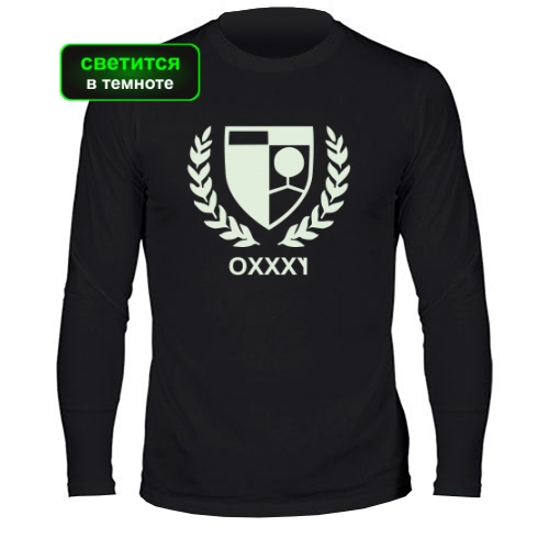 Мужской лонгслив Oxxxymiron ( Утка и Липа) светится в темноте