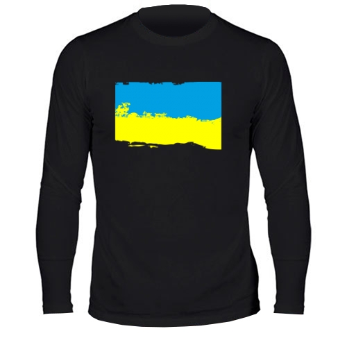 Мужской лонгслив С Флагом Украины