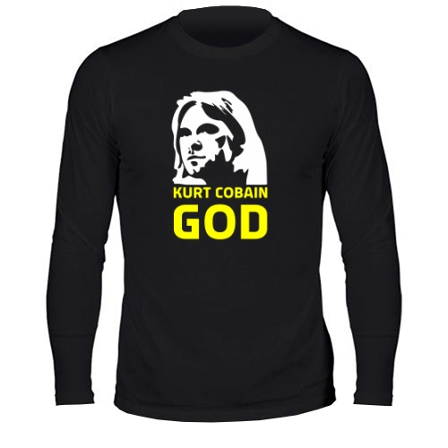 Мужской лонгслив Kurt Cobain is god