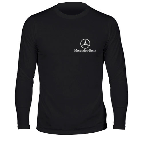Мужской лонгслив Mercedec (сбоку логотип)
