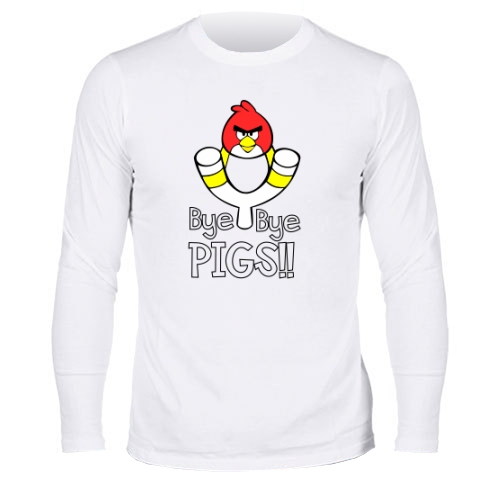 Мужской лонгслив Angry birds (птица) 2