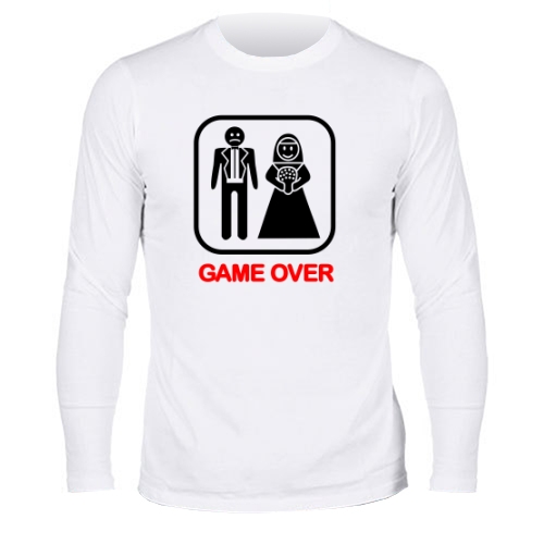Мужской лонгслив Game over