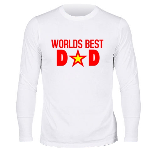 Мужской лонгслив World Best Ded