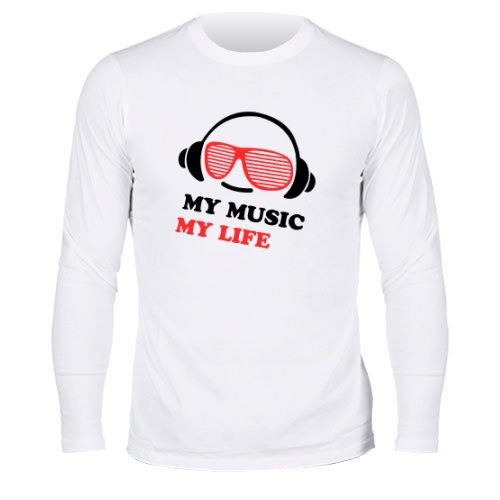 Мужской лонгслив My Music
