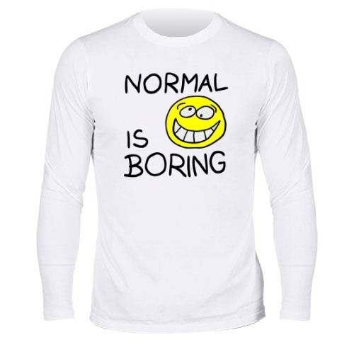 Мужской лонгслив Normal is 