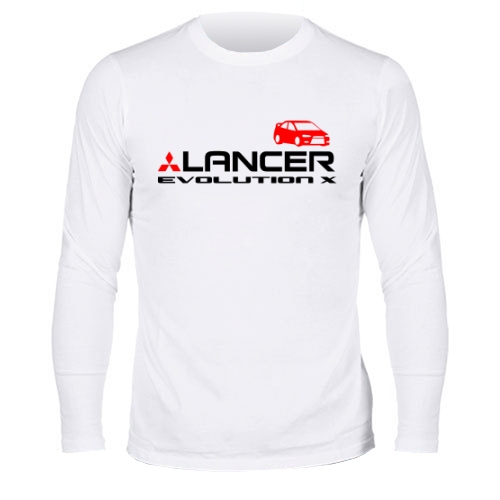 Мужской лонгслив Mitsubishi lancer evolution