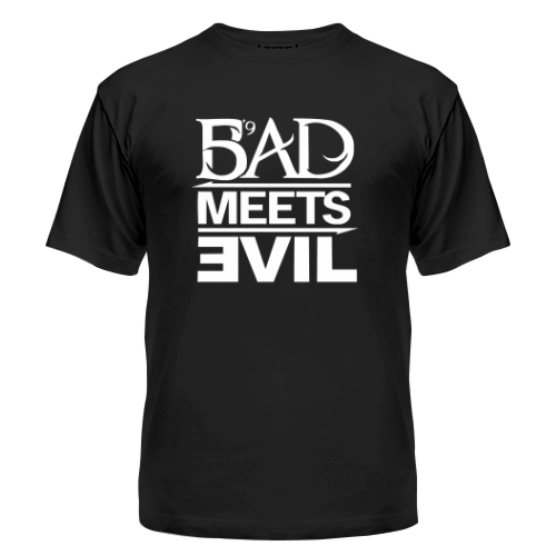 Мужская футболка Bad Meets Evil