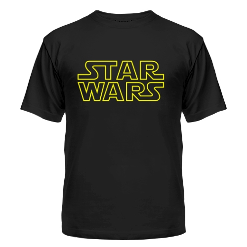 Мужская футболка С надписью Star Wars