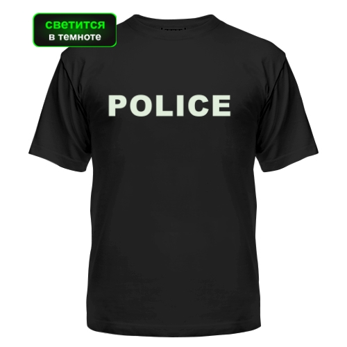 Мужская футболка Police (светится в темноте)