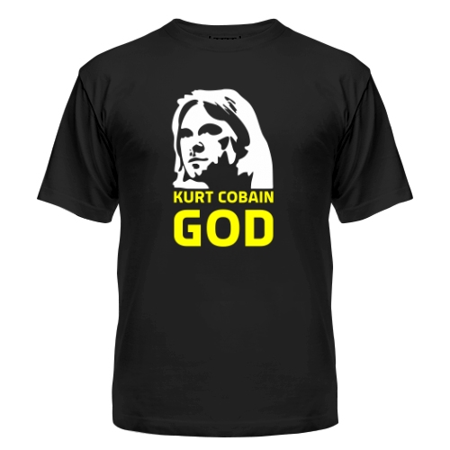 Мужская футболка Kurt Cobain is god