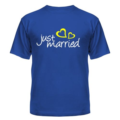 Мужская футболка Just married 2