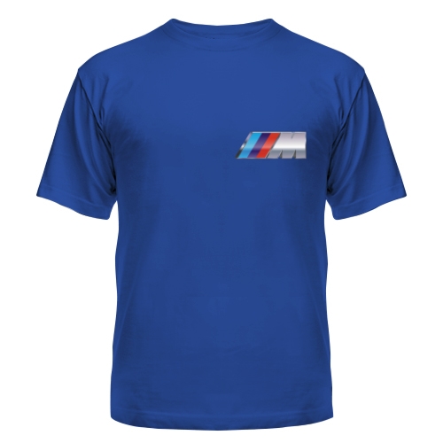 Мужская футболка BMW M (полноцвет сбоку)