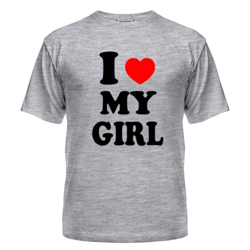 Мужская футболка I Love My Girl