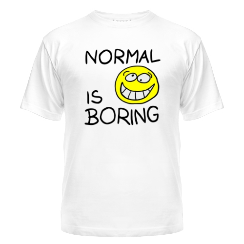 Мужская футболка Normal is 