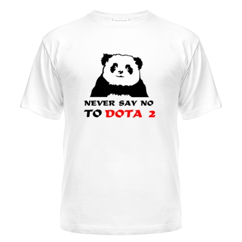 Мужская футболка Dota 2 (панда)