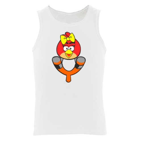 Мужская майка Angry birds (рогатка)