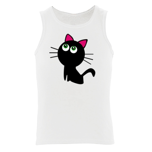 Мужская майка Котик