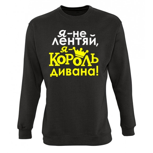 Мужской свитшот Я Король Дивана