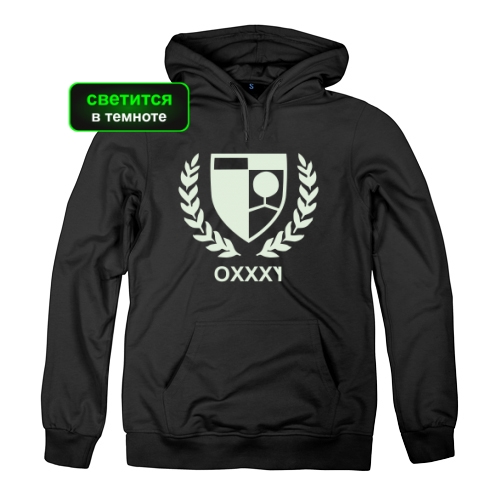 Мужская толстовка Oxxxymiron ( Утка и Липа) светится в темноте